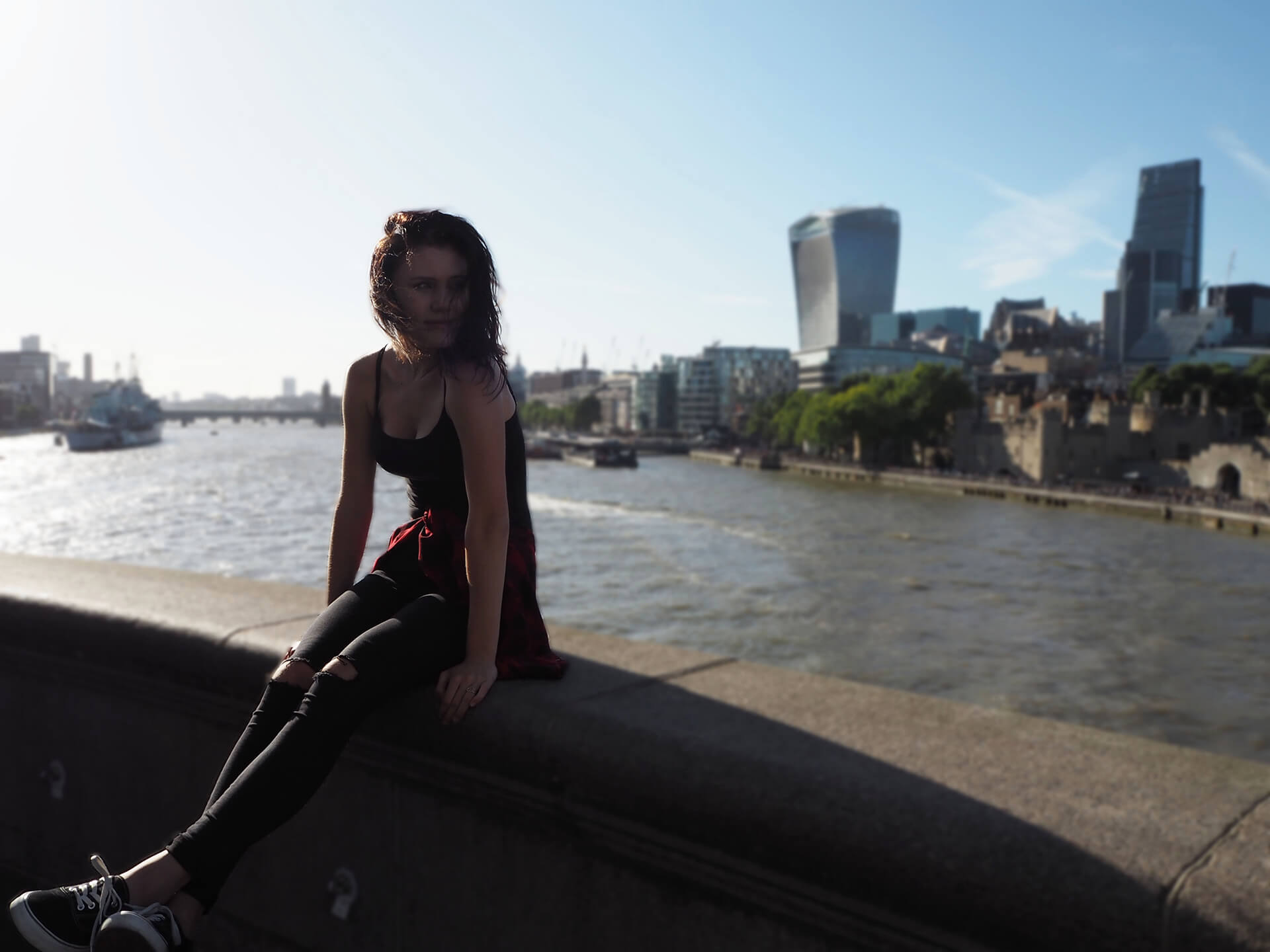 Výhled z Tower Bridge